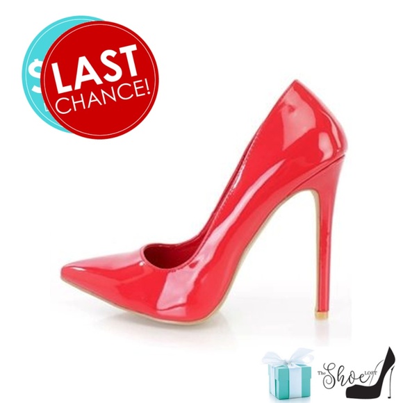 Alba Shoes - Rikki Red Patent Leather Pumps Alba Shoes - Rikki Red Patent Leather Pumps